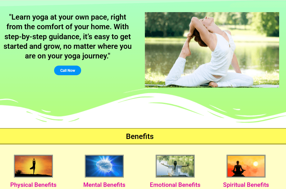 Ever Fit Yoga – Web Design & Maintenance